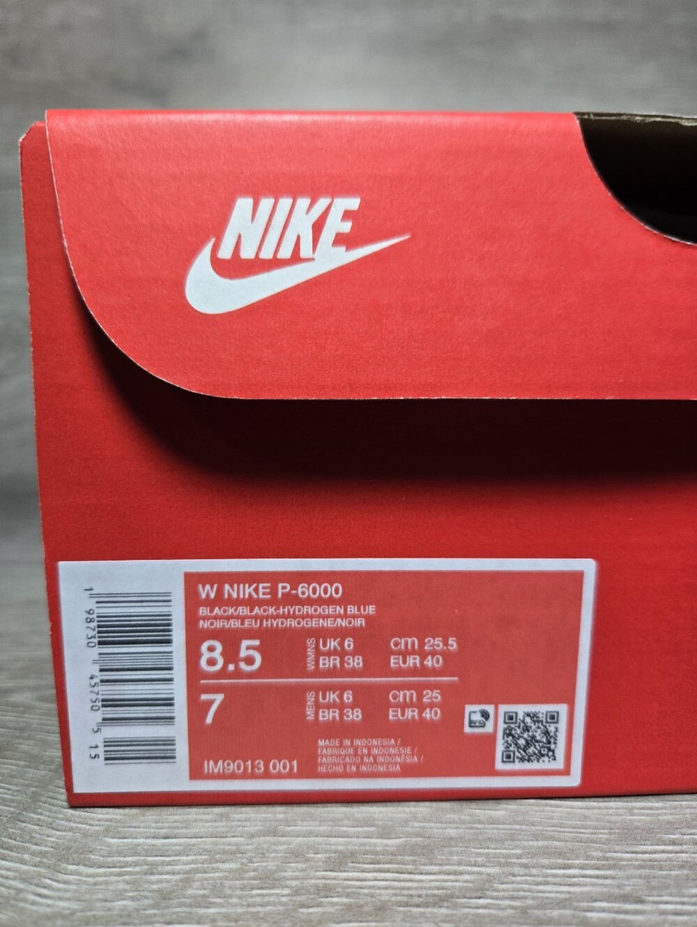 Nike P-6000 Running Shoes Black / Hydrogen Blue IM9013-001 Women's Size 8.5 New - Picture 8 of 8